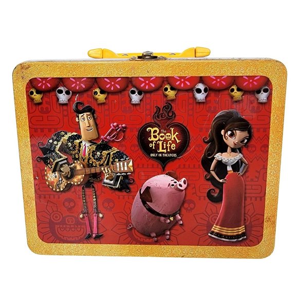Rare Book Of Life Metal Lunch Box Dia De Los Muertos Day Of The Dead - Picture 1 of 10